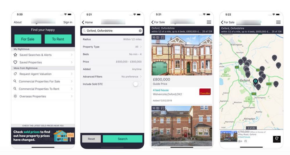 Popular Property Apps UK